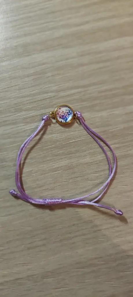 B°6 - bracelet cordon + cabochon