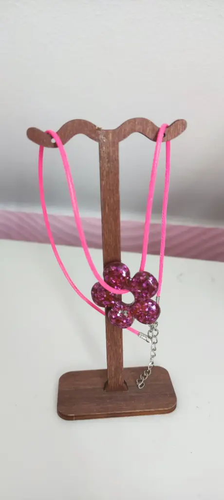 C°3 - Collier + pampille fleur 2