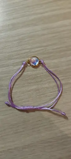 B°6 - bracelet cordon + cabochon