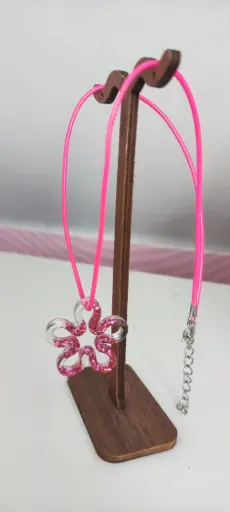 C°3 - Collier + pampille fleur vide