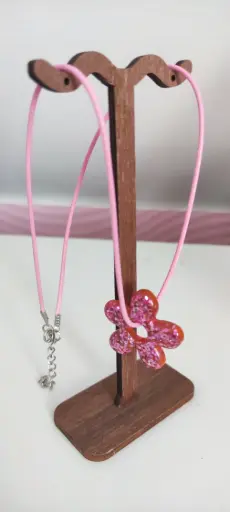 C°3 - Collier + pampille fleur 1