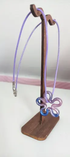 C°3 - Collier + pampille fleur vide