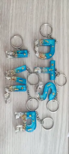 PC°8 - porte clé initiale thème mer